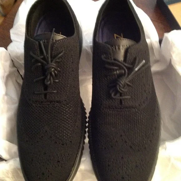 Cole Haan Men\'s ZeroGrand Black Stitchlite Oxford Shoes - 11.5M - New in Box Cole Haan Men main image 2